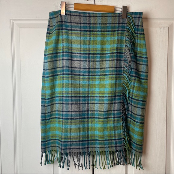 J. Jill Dresses & Skirts - J. JILL Plaid Fringe Skirt